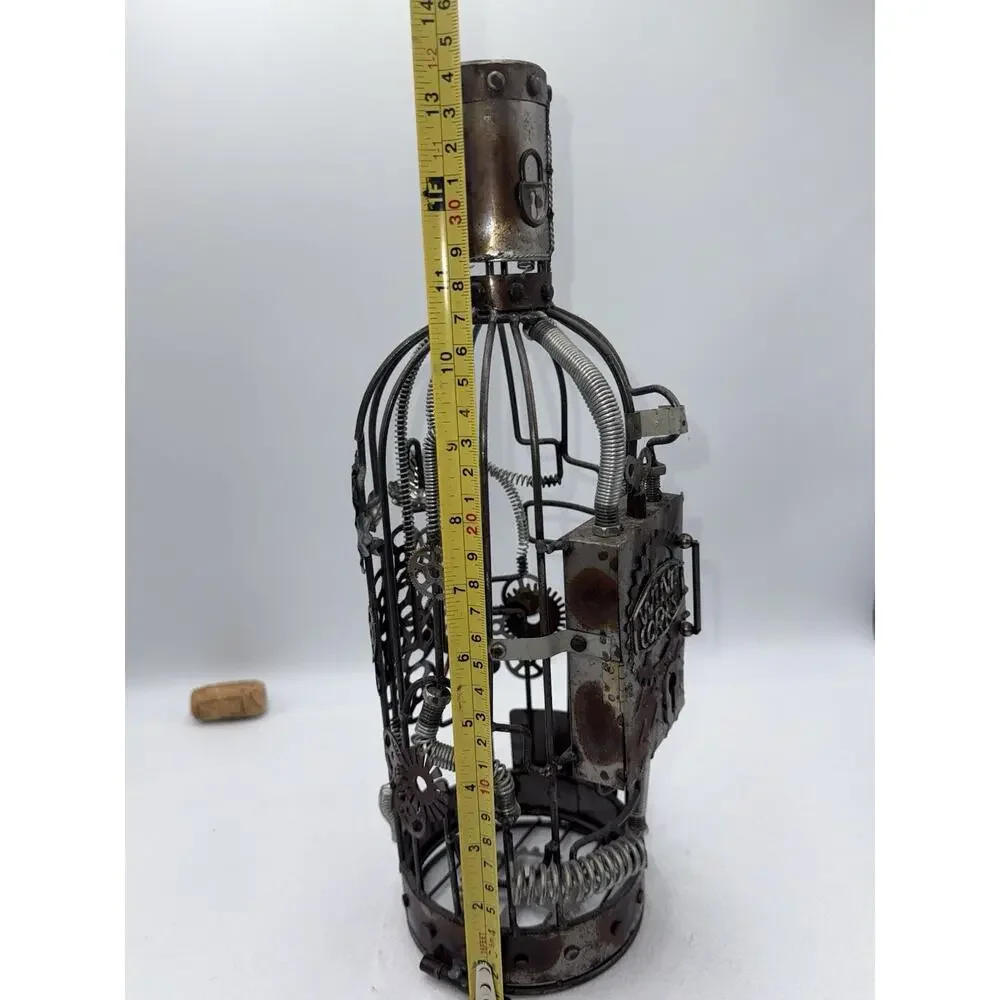 Wine Works Steam Punk Cork Or Bottle Holder‎ Bar Decor 16